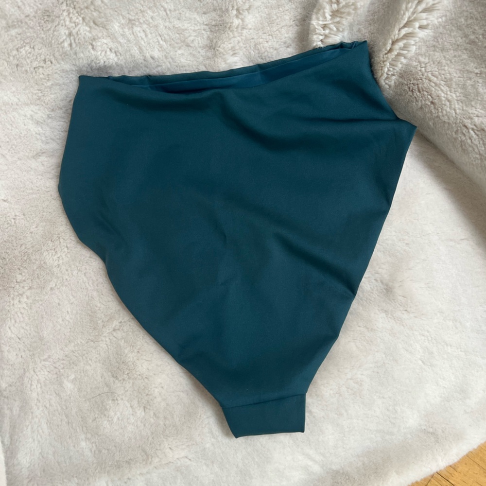 Left On Friday Teal High-Waist Bikini BOTTOM ( Hi Hi Deep End ) - Picture 4 of 8